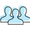 Drei User als Icon 