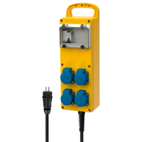 MENNEKES  Prese multiple EverGUM con interruttore differenziale di tipo A 70027