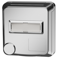 MENNEKES  Presa da pannello Cepex SCHUKO® con spazio per etichetta, bianco alluminio 4574ME