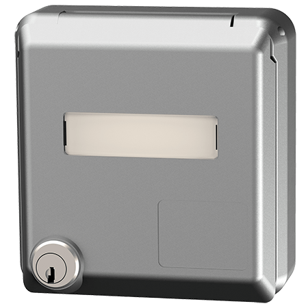 MENNEKES Presa per porte dati Cepex, bianco alluminio 4326