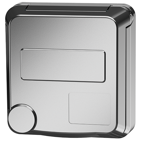 MENNEKES Presa da pannello Cepex SCHUKO®, bianco alluminio 4584