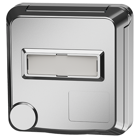 MENNEKES Presa da pannello Cepex con spazio per etichetta, bianco puro 4845ME